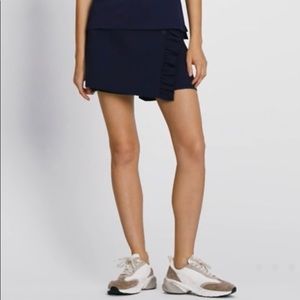 Tory Burch Ruffled 70's Style Tennis Skirt in Navy Size S Never Worn (skort)